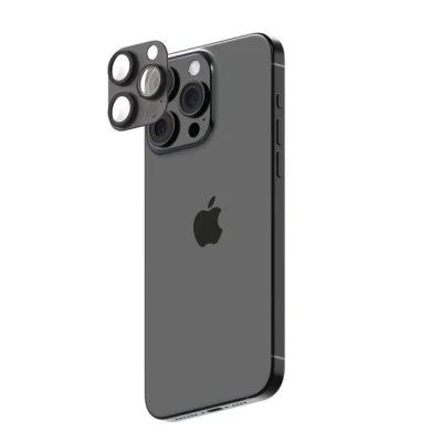 Smartix Premium Aluminium Camera Glass for iPhone 16 Pro/Pro Max - Black Titanium